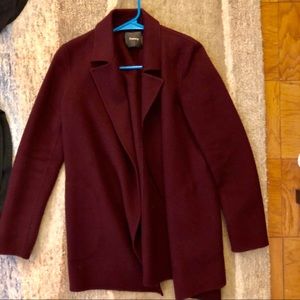 Theory Clairene Wool Cashmere Open Front Coat